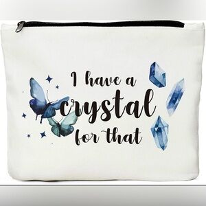 🦋Zippered Butterfly & Crystal Design bag 💎